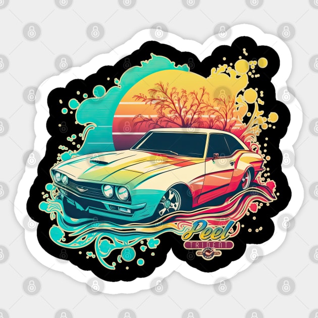 Peel Trident Very Little Muscle Car Sticker by DanielLiamGill